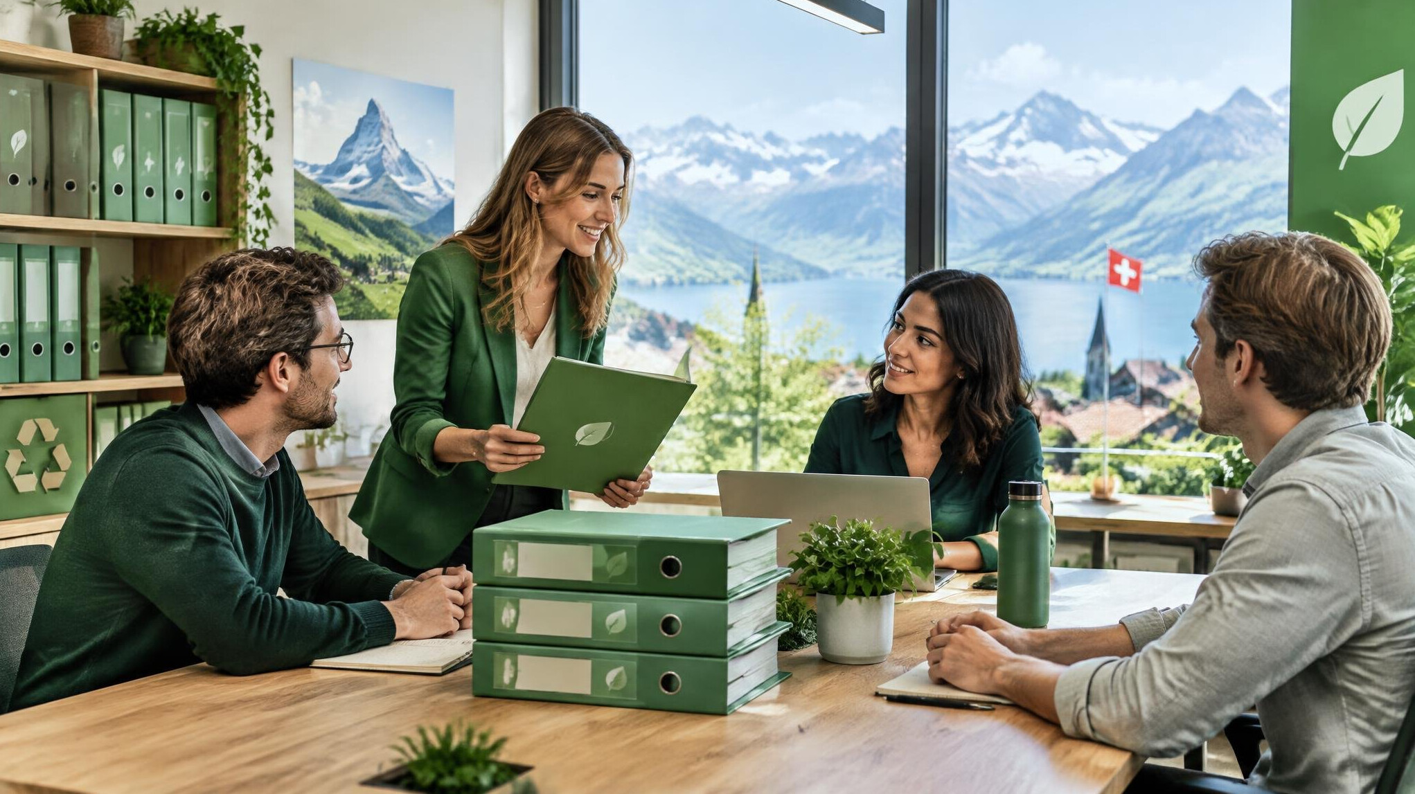 swiss green files team meeting